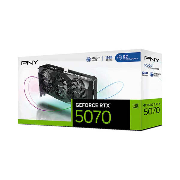 Tarjeta de Video PNY RTX 5070 12GB OC Triple Fan
