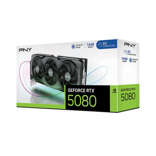 Tarjeta de Video PNY RTX 5080 16GB OC 3xFAN