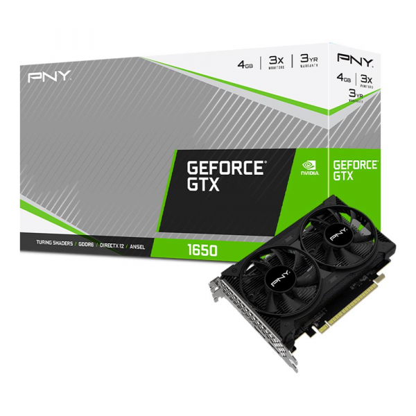 Tarjeta de Video PNY GeForce GTX 1650 4GB GDDR6 Dual Fan