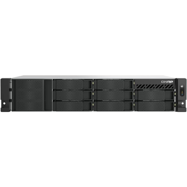 Servidor NAS QNAP TS-855eU-RP - 8 compartimentos - SATA 6Gb/s - RAID RAID 0, 1, 5, 6, 10, 50, 60, RAID TP, TM - RAM 8 GB - Gigabit Ethernet / 2.5 Gigabit Ethernet - iSCSI - 2U