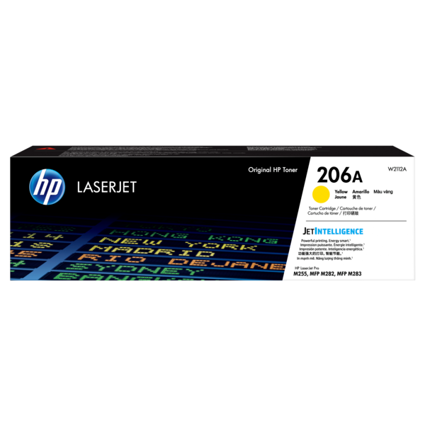 Toner original HP 206A - Amarillo W2112A