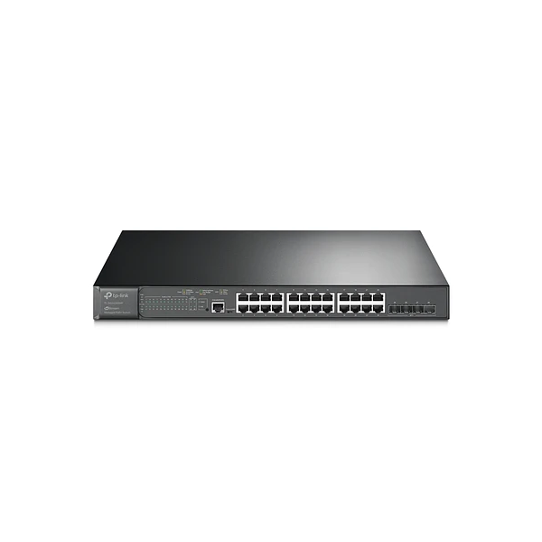 Switch administrable TP-Link JetStream TL-SG3452XP V1 - Conmutador - L2 + - Gestionado - 48 x 10/100/1000 (PoE+) + 4 x 10 Gigabit SFP+ - PoE+ (500 W)