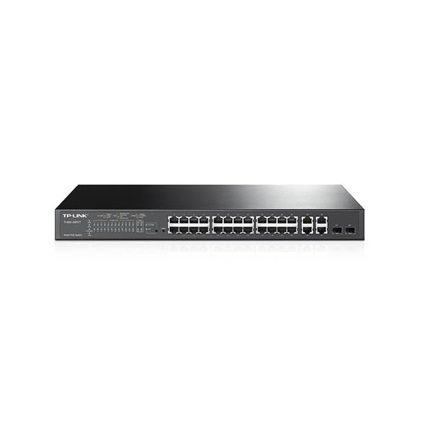 Switch TP-Link Smart PoE T1500-28PCT - 24 x 10/100 (PoE) + 2 x SFP + 4 x 10/100/1000