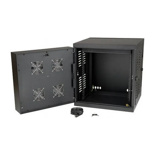 Gabinete Rack Tripp Lite SmartRack 12U IP54 - 230V - Rack armario con 4 ventiladores de refrigeración - Negro - 19