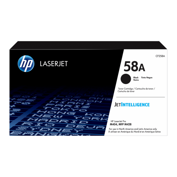 Toner original HP 58A - Negro