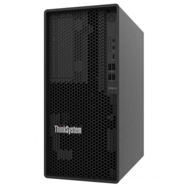 Servidor Lenovo Thinksystem ST50 V2 - Intel Xeon E-2324G / 3.1 GHz - 16gb SRAM - 2TB Hard Drive - 4U - 500w P/N 7D8KA00ALA