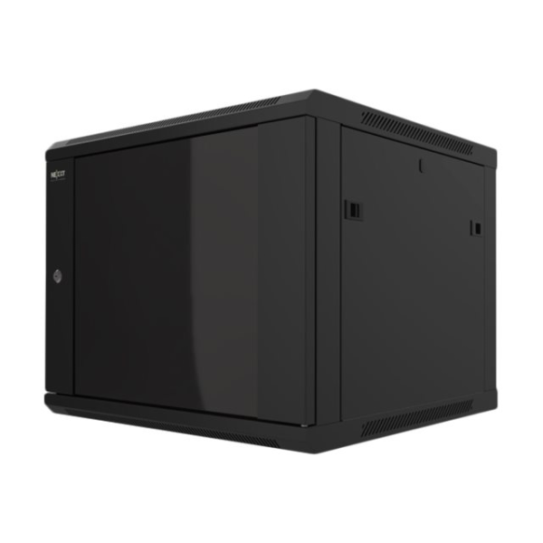 Rack armario 6U Nexxt - instalable en pared - RAL 9005, negro barniz - 600x450mm - 19