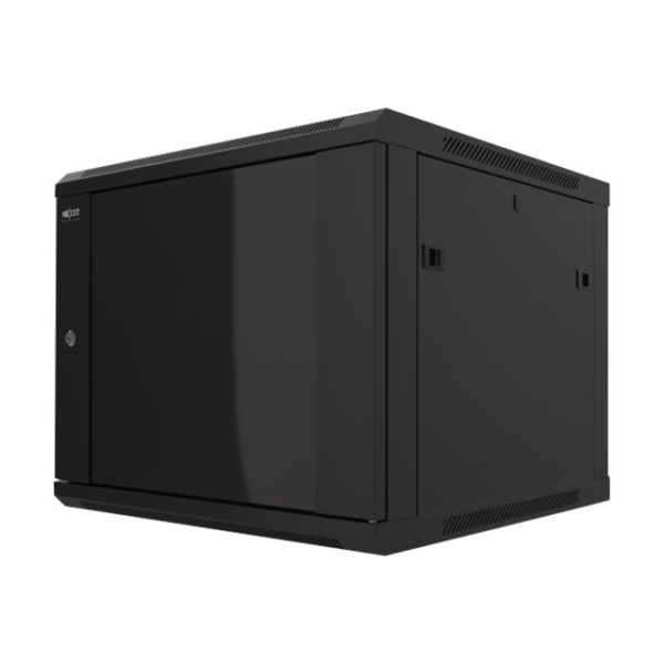 Rack armario 18U Nexxt - instalable en pared - RAL 9005, negro barniz - 600x450mm - 19