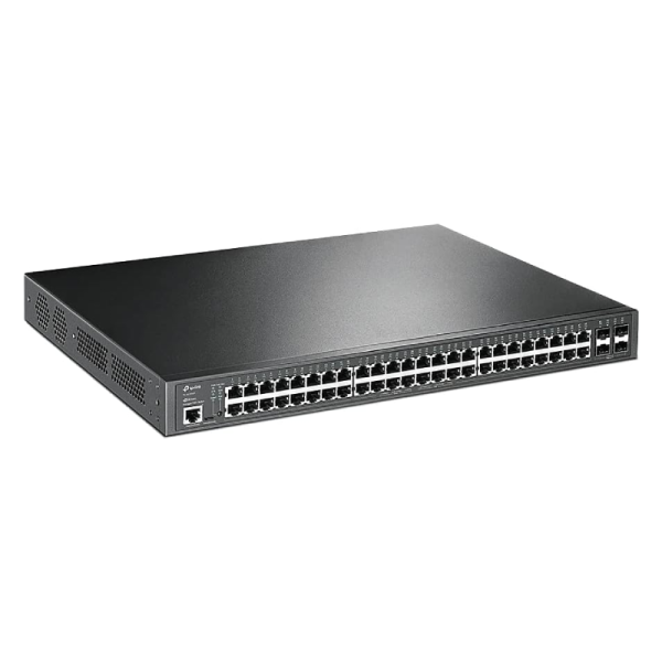 Switch administrable TP-Link JetStream TL-SG3452P V1 - 48 x 10/100/1000 (PoE+) + 4 x Gigabit SFP - montaje en rack - PoE+ (384 W)