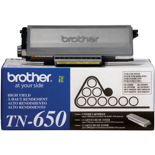 Toner original Brother TN650 - Alto rendimiento - negro