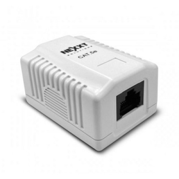 Modulo de pared Nexxt un puerto RJ45 Cat5e Blanca P/N AE180NXT03