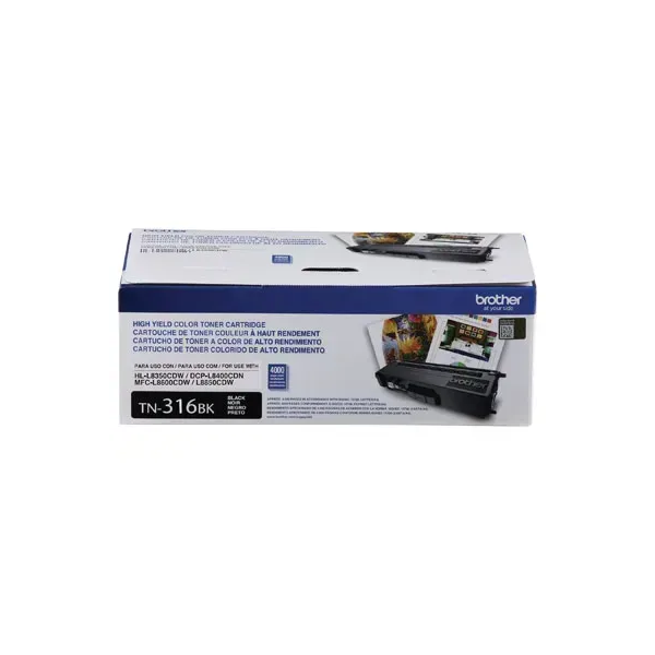 Toner original Brother TN316BK - Alto rendimiento - negro