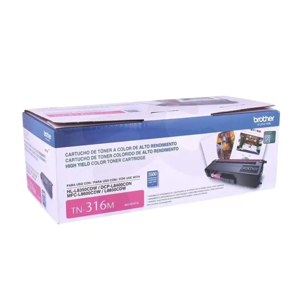 Toner original Brother TN316M - Alto rendimiento - magenta