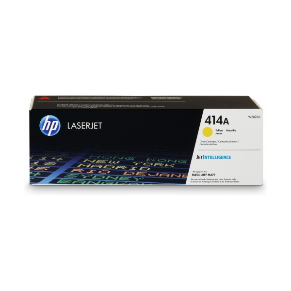 Toner original HP 414A - Amarillo