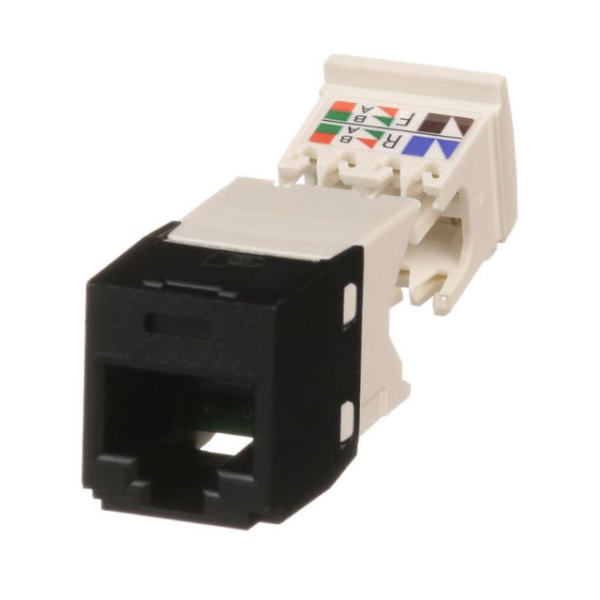 Modulo Rj45 Cat6 Panduit Negro con terminación estilo TG Mini-Com™ P/N CJ688TGBL