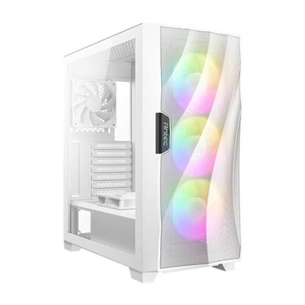 GABINETE GAMER ANTEC DF700 FLUX WHITE SIN FUENTE P/N 0-761345-80074-7