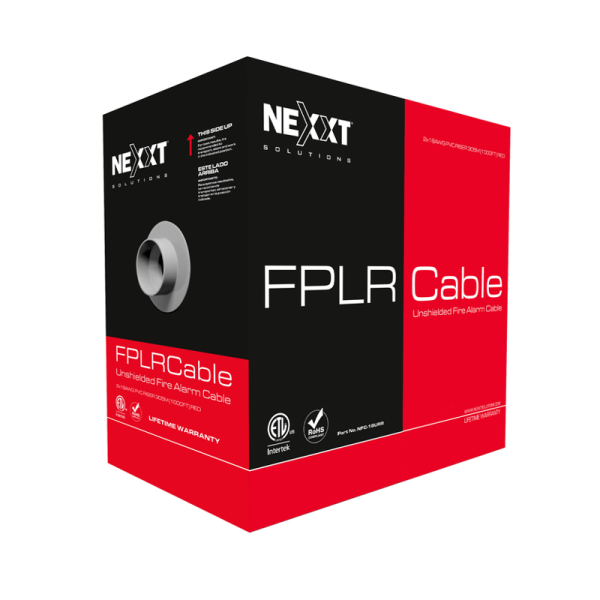 Caja de cable de alarma FPLR Nexxt - FPLR UTP - 305 m - 18AWG PVC CMR No Blindado P/N NFC-18URR