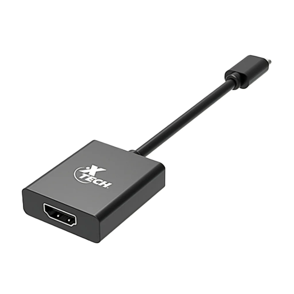 Adaptador de video Xtech - USB Type C - HDMI - Black - (m) to (f) P/N XTC-541
