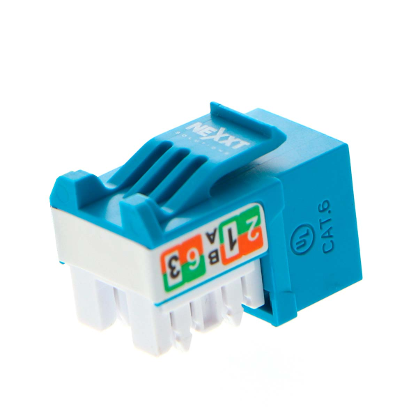 Modulo de red RJ45 CAT6 Nexxt - Keystone Jack - Azul P/N PCGKJC6TYRJBL