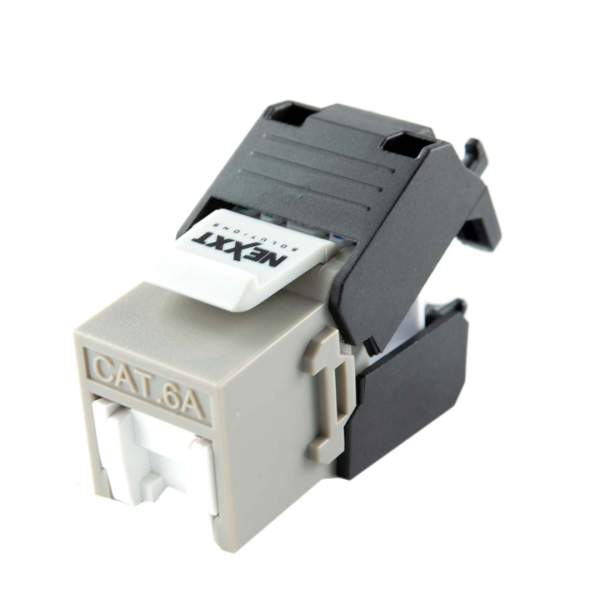 Modulo de red RJ45 Nexxt - Inserto modular - CAT 6a - STP - RJ-45 - plata