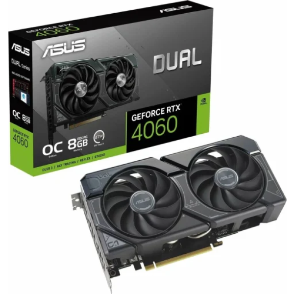 TARJETA DE VIDEO ASUS GEFORCE® RTX™ 4060 8GB DUAL FAN P/N DUAL-RTX4060-O8G-V2