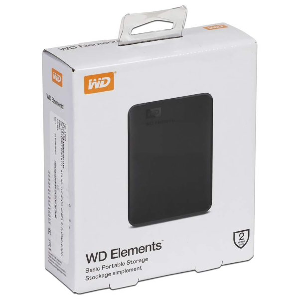 Disco Externo Western Digital Elements  6TB - USB 3.0 - Black