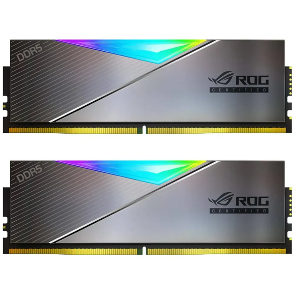 MEMORIA DDR5 XPG UDIMM ADATA XPG 32GB (2X16GB) 6600MHZ LANCER RGB ROG CERTIFICADA NEGRA P/N AX5U6600C3216G-DCLARROG