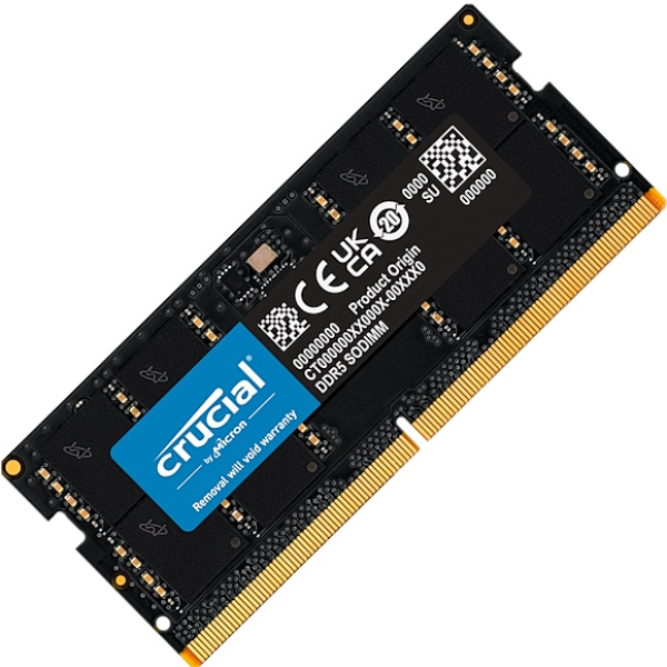 Memoria RAM Crucial Sodimm de 48GB DDR5 5600MHz CL45 PC5-44800 CL46 1.10 V - Non-ECC  Unbuffered Unregistered