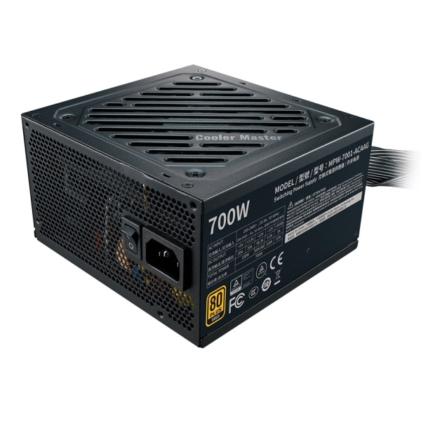 FUENTE DE PODER Cooler Master 700W  80PLUS GOLD ATX12V v2.52Active PFC -( W/O POWER CORD ) P/N  MPW-7001-ACAAG