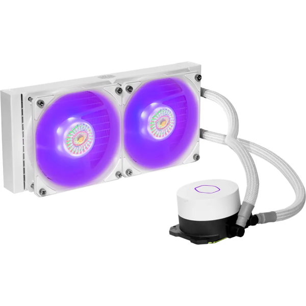 REFRIGERACION LIQUIDA WATER COOLING COOLERMASTER LIQUID ML240L V2 RGB WHITE P/N MLW-D24M-A18PC-RW