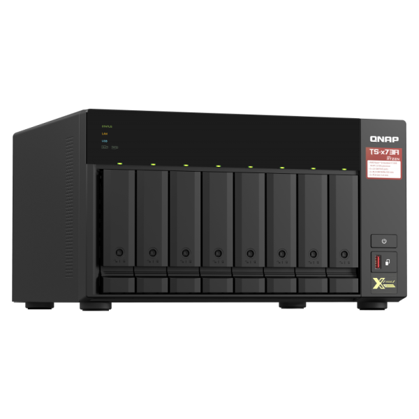 Servidor QNAP - NAS server - 8 Bahias -AMD Ryzen V1000 serie V1500B 4 core. sin discos - TS-873A-SW5T-US