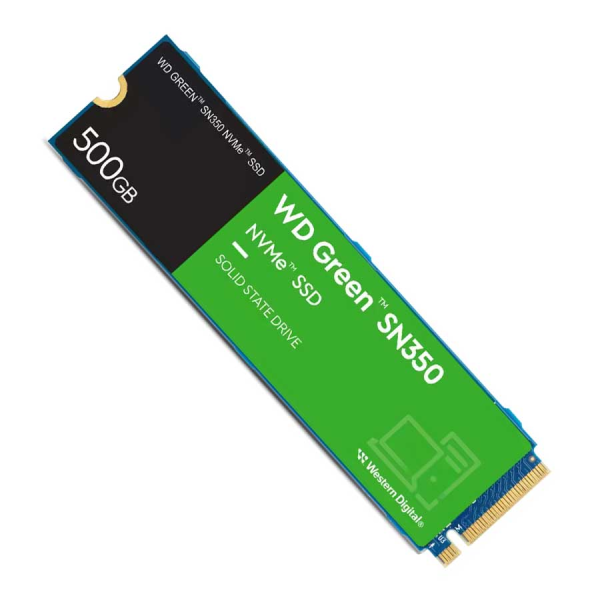 DISCO DE ESTADO SOLIDO WESTERN DIGITAL GREEN SN350 500gb M2  PCIe Gen3 x4 NVMe v1.3 PN WDS500G2G0C