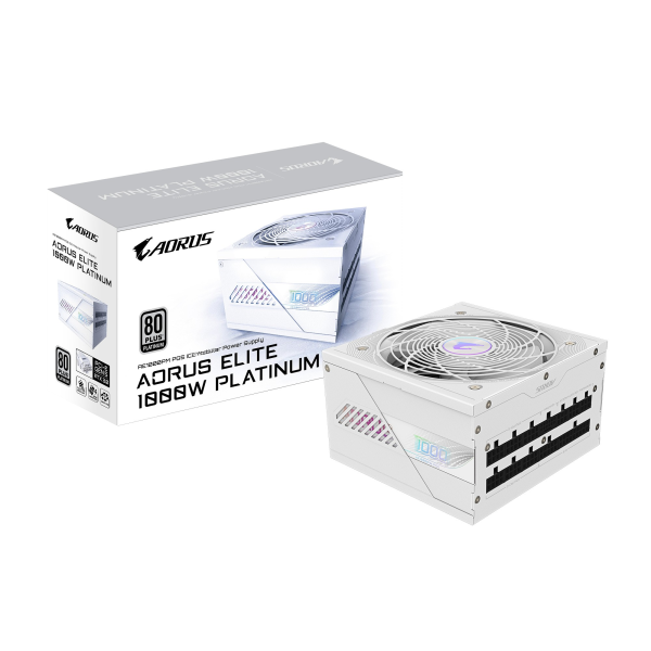 FUENTE DE PODER GIGABYTE 1000W AE1000PM PG5 ICE PCIEX 5.0 80 PLUS PLATINUM P/N GP-AE1000PM PG5 ICE