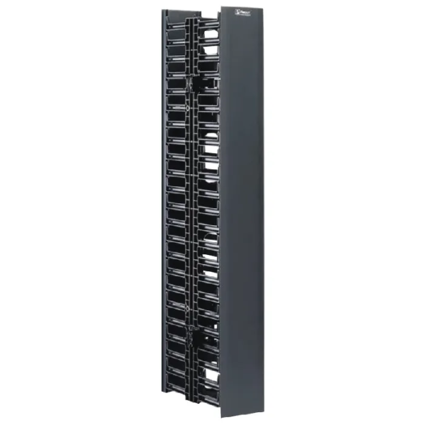 Panduit NetRunner - Panel de organización de cables para bastidor (vertical) - negro - 45U
