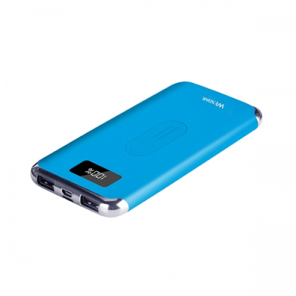 WESDAR POWER BANK INALAMABRICO WS2 10000Mha BLUE