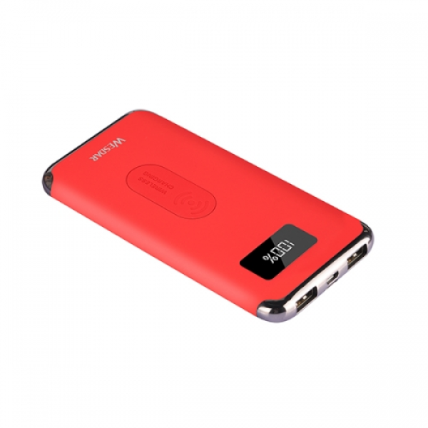 WESDAR POWER BANK INALAMABRICO WS2 10000Mha RED