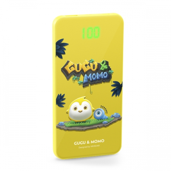 WESDAR POWER BANK M19 10000MHA GOGO Y MOMO YELLOW