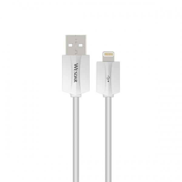 WESDAR CABLE USB A TYPE-C T30-TYPE C WHITE 1MT