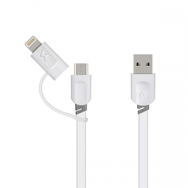 WESDAR CABLE USB TYPE C T2 TYPE-C 1MT WHITE