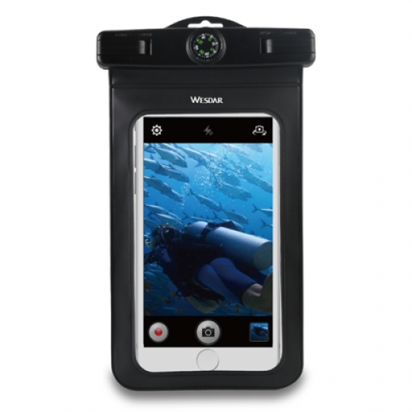 WESDAR FUNDA PARA CELULAR WHB1 NEGRO A PRUEBA DE AGUA