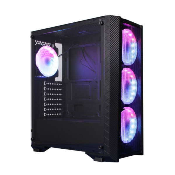 GABINETE GAMER CLIO P4MB 4 FAN ARGB 1USB 3,0, 1USB 2,0 1 TIPO-C ATX