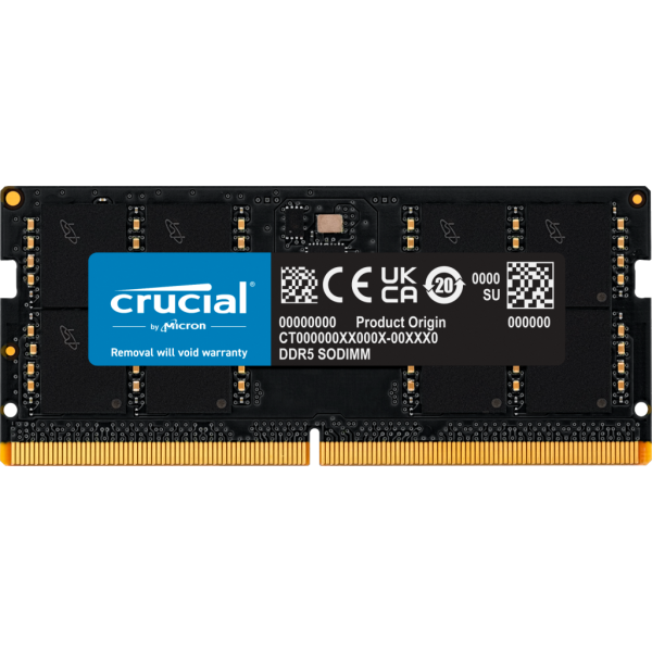 Memoria Sodimm Crucial DDR5 32GB 5600Mhz PC5-44800 - CT32G56C46S5