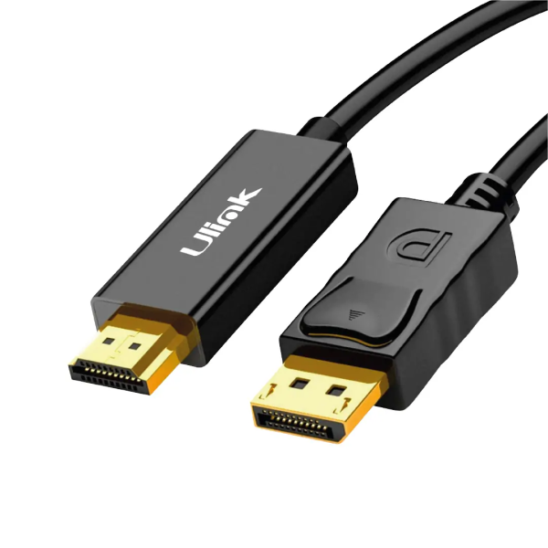 CABLE DISPLAY PORT MACHO A HDMI MACHO 4K 1,8 MTS