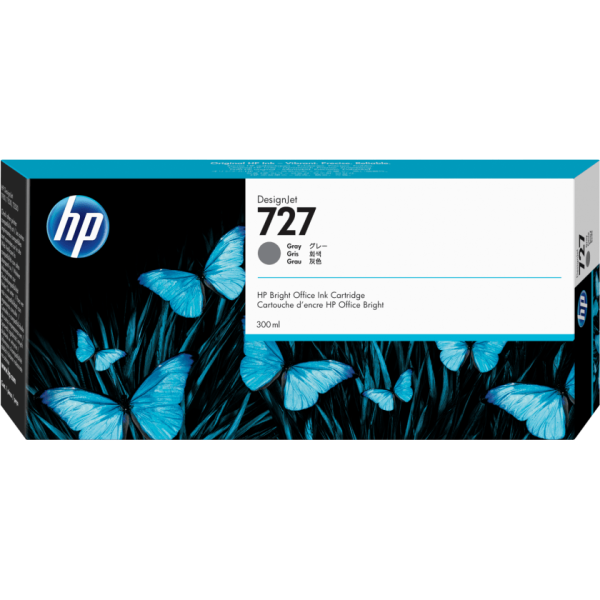 Cartucho HP 727 300 ml DesignJet Amarillo P/N F9J78A