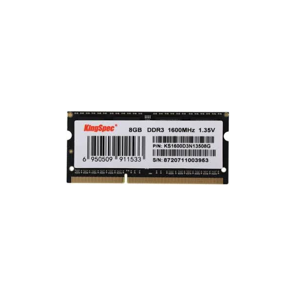 MEMORIA SODIMM DDR3 KINGSPEC 8GB 1600MHZ  KS1600D3N13508G