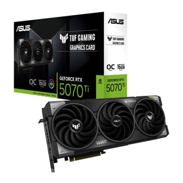 TARJETA DE VIDEO ASUS TUF GAMING GEFORCE RTX 5070TI 16GB 256BIT GDDR7 OC EDITION P/N TUF-RTX5070TI-O16G-GAMING