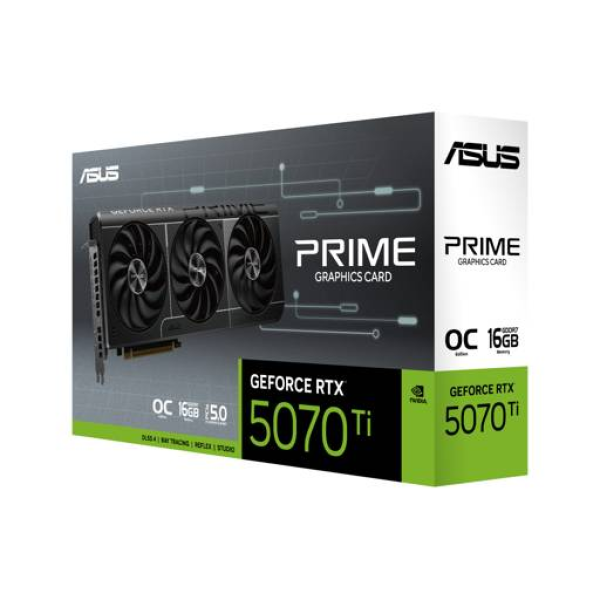 TARJETA DE VIDEO ASUS PRIME GEFORCE RTX 5070TI 16GB 256BIT GDDR7 OC EDITION P/N PRIME-RTX5070TI-O16G