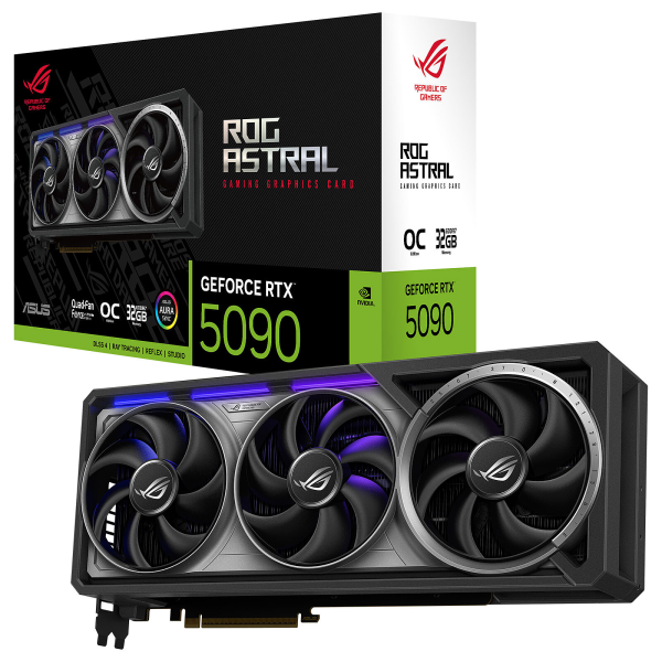TARJETA DE VIDEO ASUS ROG ASTRAL GEFORCE RTX 5090 32GB GAMING 512BIT GDDR7 P/N ROG ASTRAL RTX 5090 O32G GAMING
