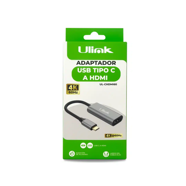 ADAPATDOR USB C A HDMI 4K P/N UL-CHDMI60