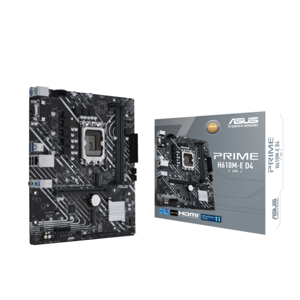 PLACA MADRE ASUS PRIME H610M-E D4 CSM S1700 P/N PRIMEH610M-ED4-CSM